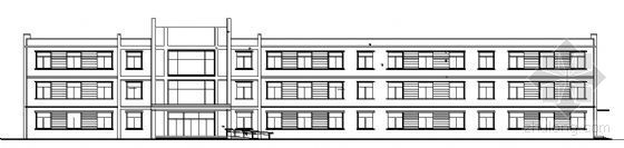 三层合院住宅方案图资料下载-某三层福利院宿舍建筑方案图