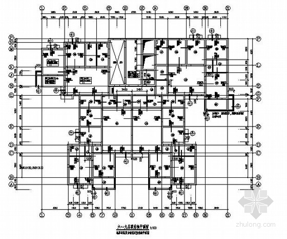 电梯机房平面配筋图资料下载-26层剪力墙住宅楼结构施工图（电梯机房 含塔楼）
