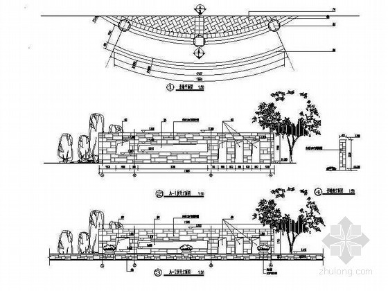 景墙的施工详图资料下载-一套不错的景墙施工详图