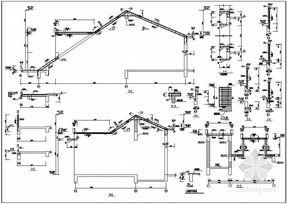 钢结构坡屋顶结构大样资料下载-某住宅楼坡屋顶结构大样