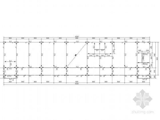 8度区框剪施工图资料下载-[甘肃]8度区四层钢框架结构施工图