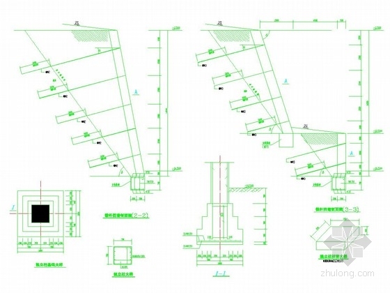混凝土挡墙dwg资料下载-[重庆]锚杆挡墙边坡支护施工图及计算书