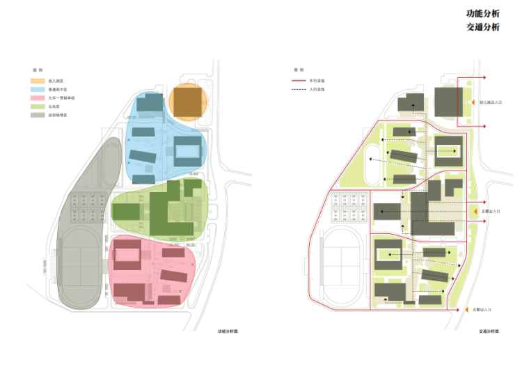 北仑滨海国际合作学校建筑设计方案文本-交通分析