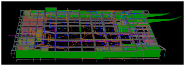二层行政综合楼建筑CAD资料下载-石狮市宝盖镇城北小学行政综合楼BIM技术成果