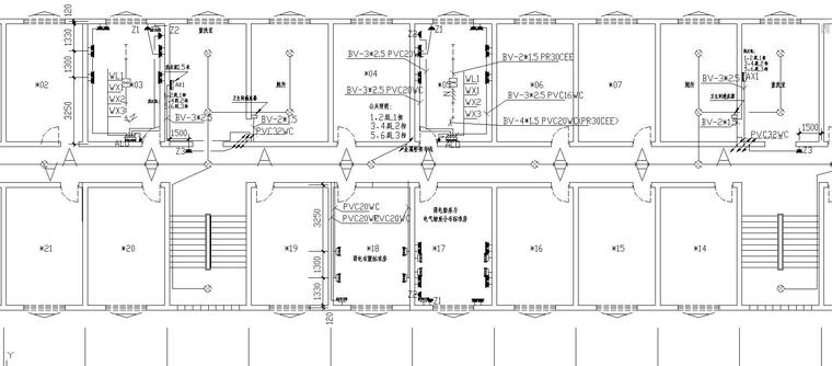 公寓电气改造资料下载-公寓楼电气改造工程图