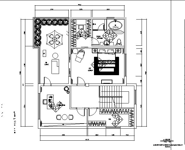 欧式风格住宅别墅设计施工图（附效果图+软装配置）-立面索引图