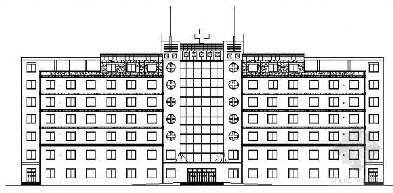 六层医院建筑施工图资料下载-某六层医院建筑施工图