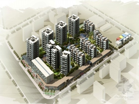 建筑规划设计方案演示资料下载-[深圳]某小区规划及建筑单体设计方案文本