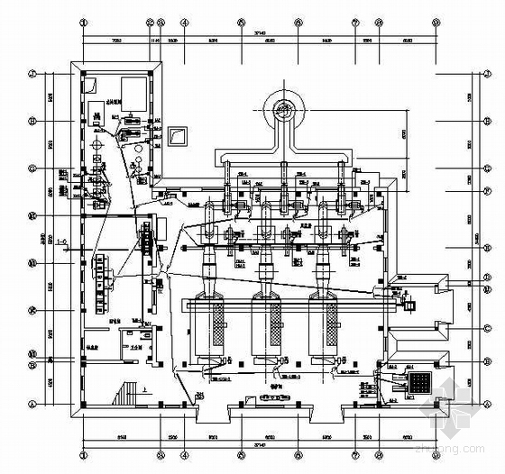 锅炉房电气施工图纸资料下载-锅炉房成套电气图纸（四）