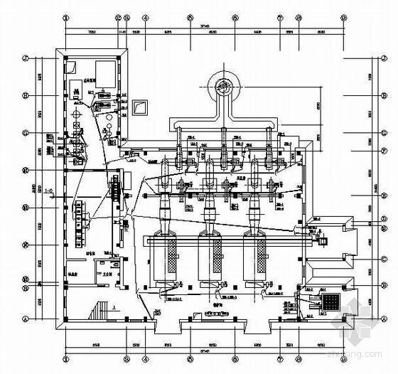 成套电气图纸资料下载-锅炉房成套电气图纸（四）