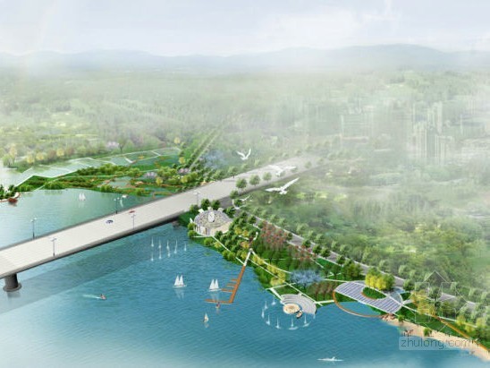 桥头公园景观施工图资料下载-[安徽]桥头公园概念规划设计