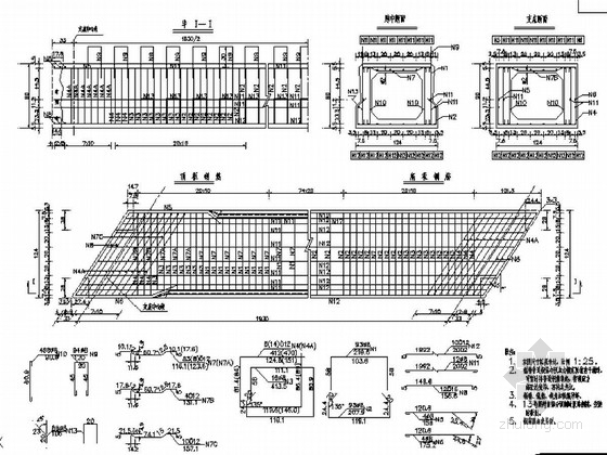 20m空心板图集资料下载-10m、13m、16m、20m空心板图纸100张（含不同斜交）