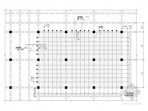 楼板结构详图资料下载-[设计院标准图]预应力楼板与周边结构协调措施图例