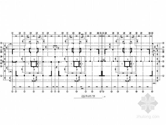 框剪建筑图结构图资料下载-[河南]九层框剪结构假日花园住宅楼结构图（带闷顶）