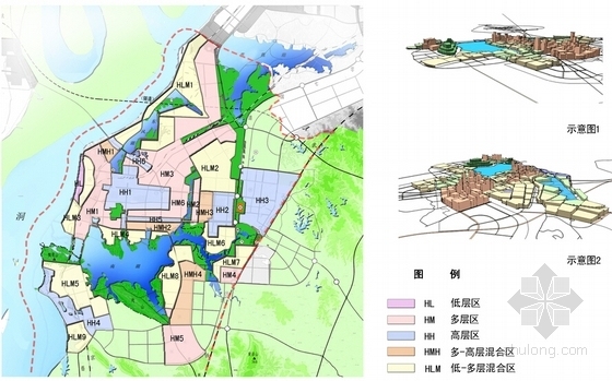 [湖南]滨湖城区风貌规划设计方案文本-滨湖城区风貌规划分析图
