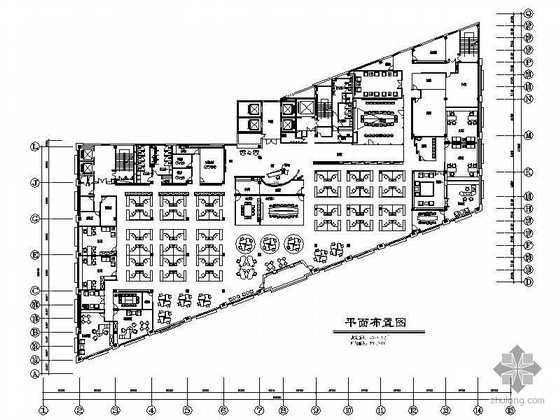 600平办公空间设计资料下载-[上海]某办公空间装修设计图