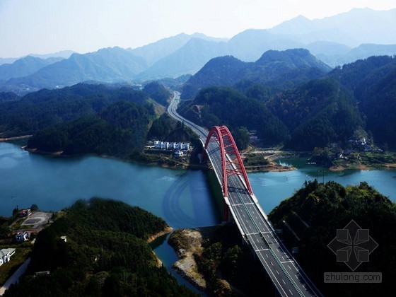 中国最大跨度木拱桥资料下载-大跨度中承式钢管混凝土提篮拱桥施工质量创优做法
