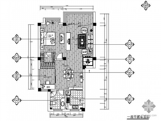 二层别墅结构配筋图资料下载-二层别墅装修图