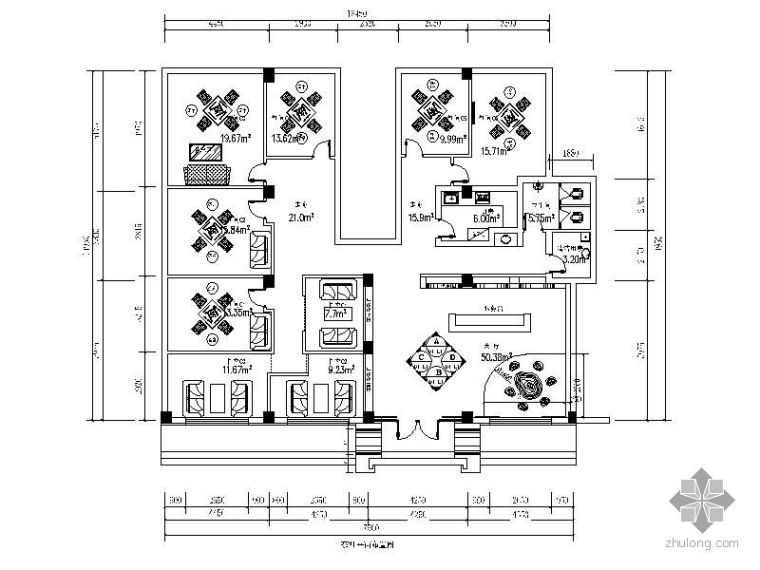 中式茶社装修资料下载-中式茶社施工图