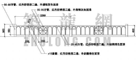 钢筋楼梯护栏节点资料下载-栏杆节点-护栏类