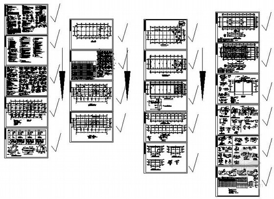 钢排架结构设计图资料下载-某框排架厂房结构设计图