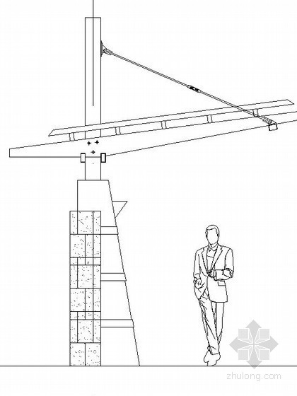 木平台铺装跳台做法资料下载-带观景平台弧型单臂花架施工做法