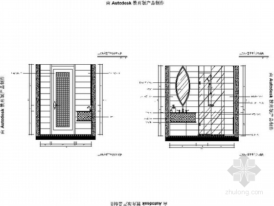 [福州]泰式会所SPA设计装饰CAD施工图（含效果图）-[福州]泰式会所SPA设计装饰CAD立面图 