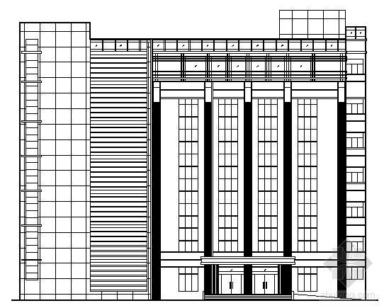 七层教学综合楼建筑资料下载-某七层综合楼建筑设计方案图