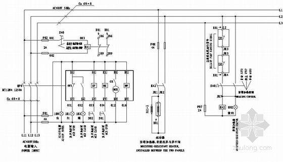 软启动器内部原理图资料下载-压载泵组合软起动器原理图