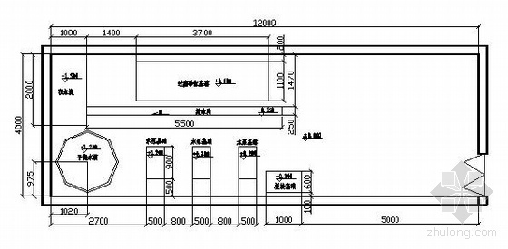 机房基础平面资料下载-某小区泳池机房平面总图及系统图