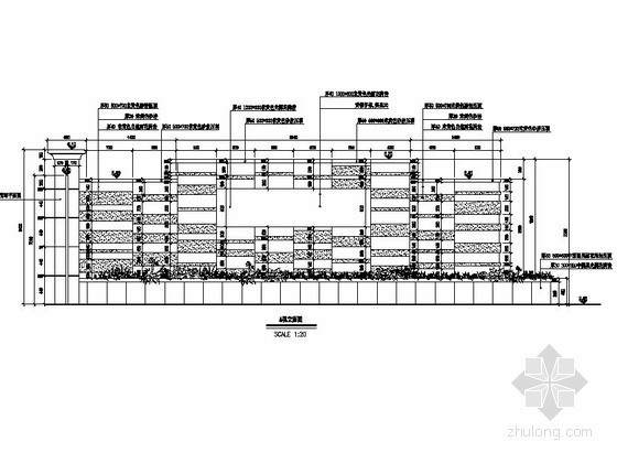 学校入口标志景墙资料下载-小区入口铭牌景墙施工详图