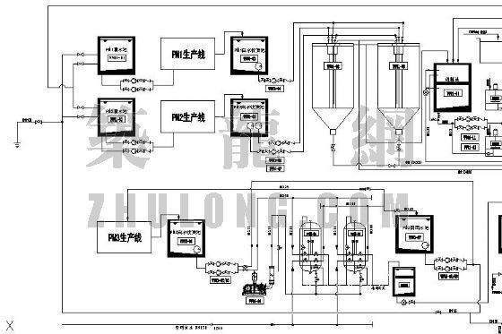 防白水资料下载-四川某造纸白水回收利用工程工艺图