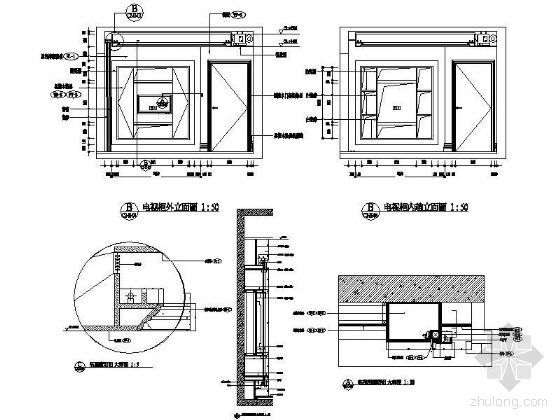 CAD电视机柜资料下载-电视机柜详图