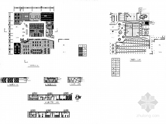 某品牌高档休闲娱乐健身房室内设计CAD装修图-总施工图缩略图 