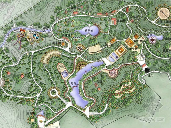 红山公园总体规划资料下载-[梅州]公园景观总体规划设计