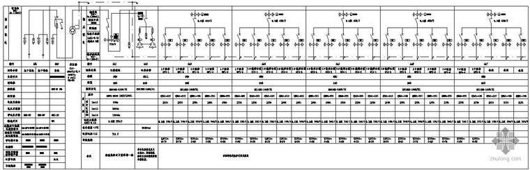 箱变系统图CAD资料下载-500KVA箱变一次系统图