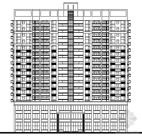 上海新天地朗廷图纸资料下载-塘朗大厦建施方案图纸