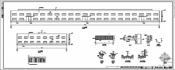大型工业厂房地坪裂缝资料下载-某大型工业厂房结构图