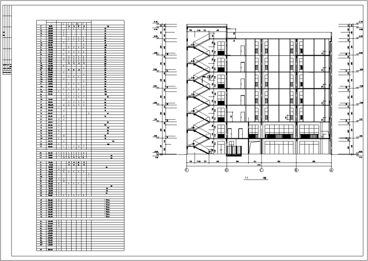 5套商业综合建筑设计方案初设图CAD-8