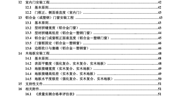 招商地产产品质量实测实量操作指引（共51页）-目录4