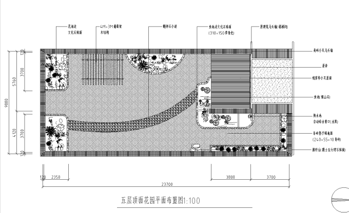 中式屋顶瓦施工图资料下载-江苏某屋顶仿古花园施工图