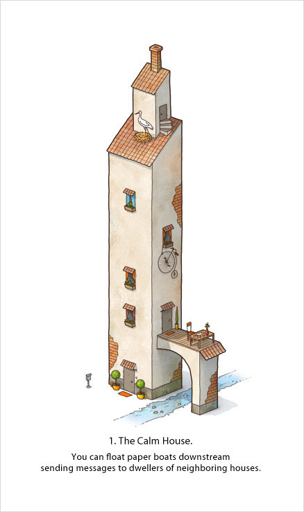 一套咖啡厅图资料下载-乌克兰插画师Max Degtyarev绘制了一套脑洞大开的房子