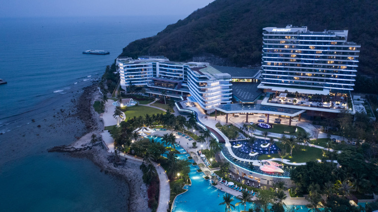 三亚鲁能JW万豪酒店景观-013-talk-to-the-sea-jw-marriott-hotel-sanya-dadonghai-bay-china-by-wr-group