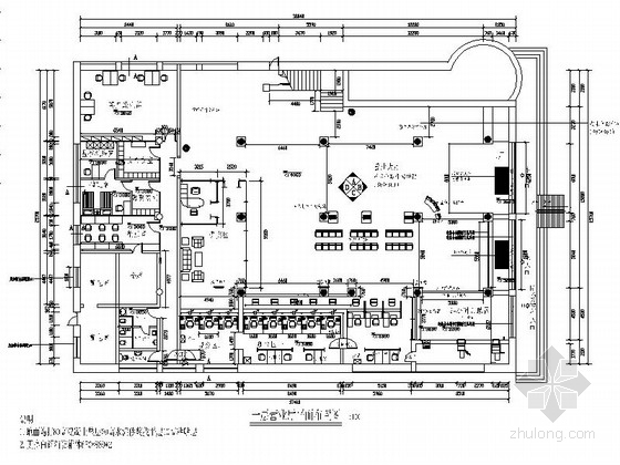 银行整套施工图资料下载-[大庆]农业银行某营业部室内装修图