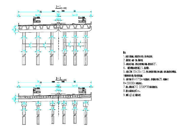 九江长江公路大桥北引道工程竣工图728张-中桥桥型布置图.jpg