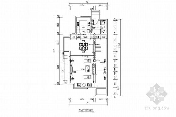 中式别墅室内装修效果图资料下载-中式风格双层别墅室内装修图（含效果图）