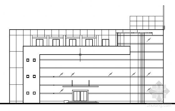 四层教学楼建筑造价资料下载-某四层学校教学楼建筑方案图