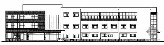 6层中学综合楼建筑图纸资料下载-某中学三层综合楼建筑施工图