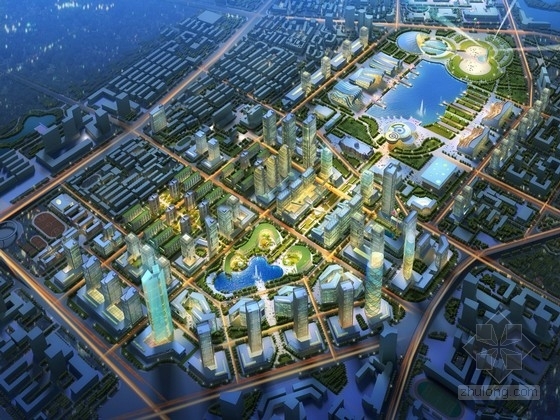 即墨市城市总体规划资料下载-[天津]双城结构城市总体规划设计方案