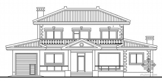 欧式式风格别墅模型资料下载-某二层欧式小面积别墅式住宅建筑结构施工图